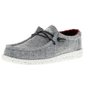 Hey Dude Men's Wally Eco Linen Black Casual Shoe