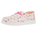 Hey Dude Youth Wendy White and Pink Double Hearts