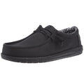 Hey Dude Men's Wally Black on Black Wide Width Casual Shoe