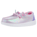 Hey Dude Toddler Wendy Iridescent Sparkle Purple Casual Shoe