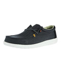 Hey Dude Men`s Black Wally Herringbone Casual Shoe