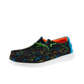 Hey Dude Kid's Wally Dinoworld Black and Neon Multi Casual Shoe