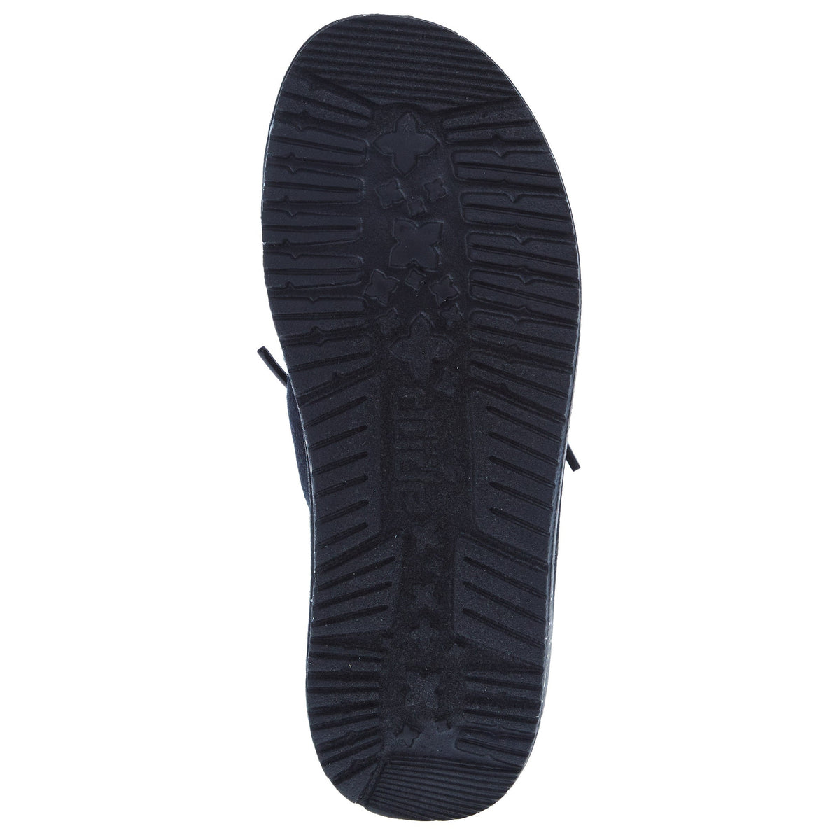 Hey Dude Youth Wendy Washed Canvas Black Casual Shoe