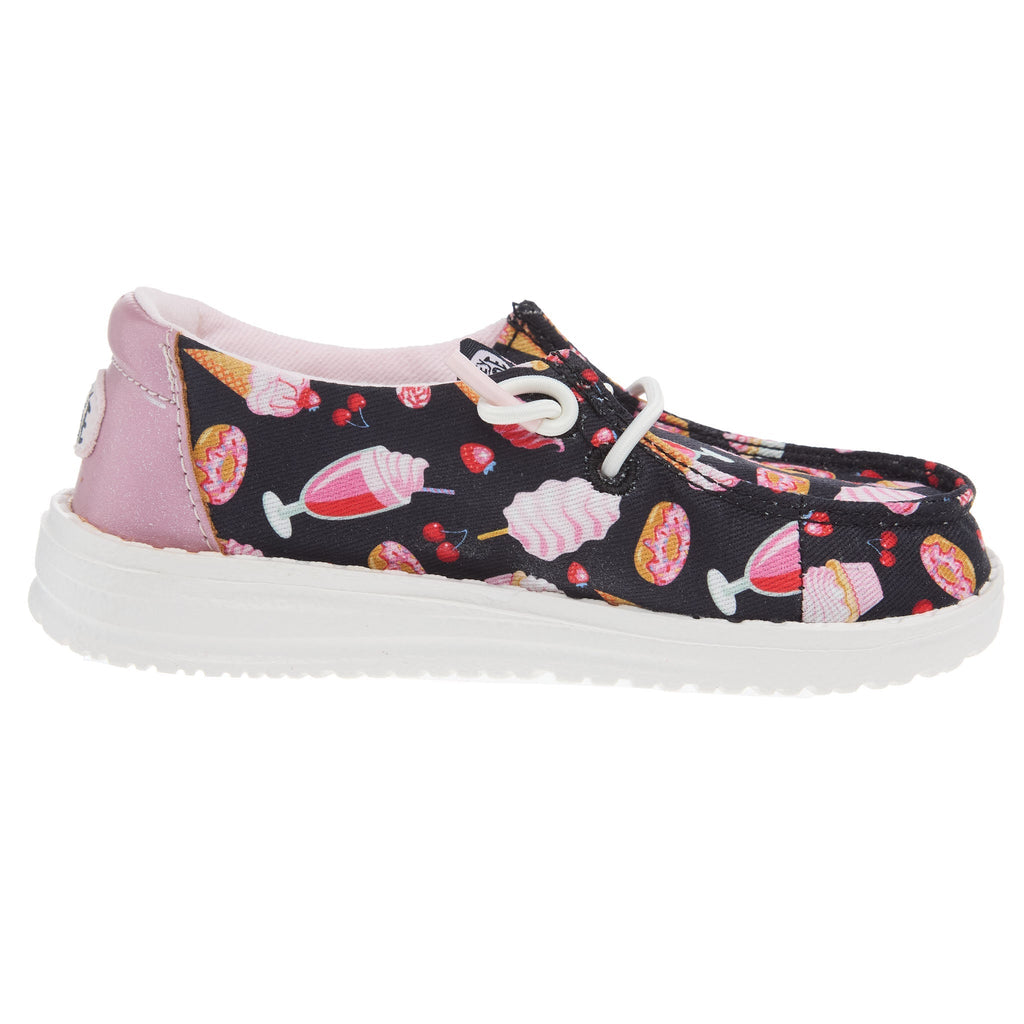 Hey Dude Toddler Sweet Treat Navy and Multicolor Casual Shoe
