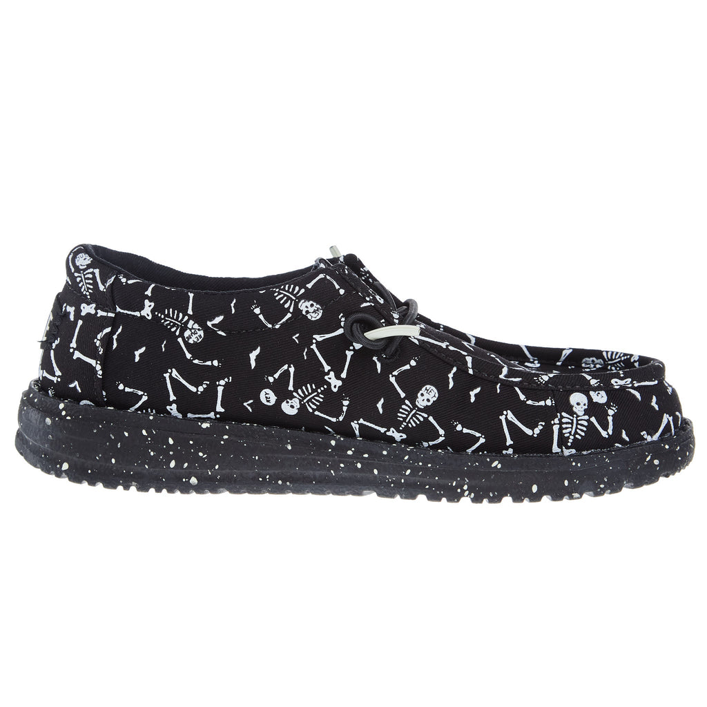 Hey Dude Wally Youth Skeletons Black